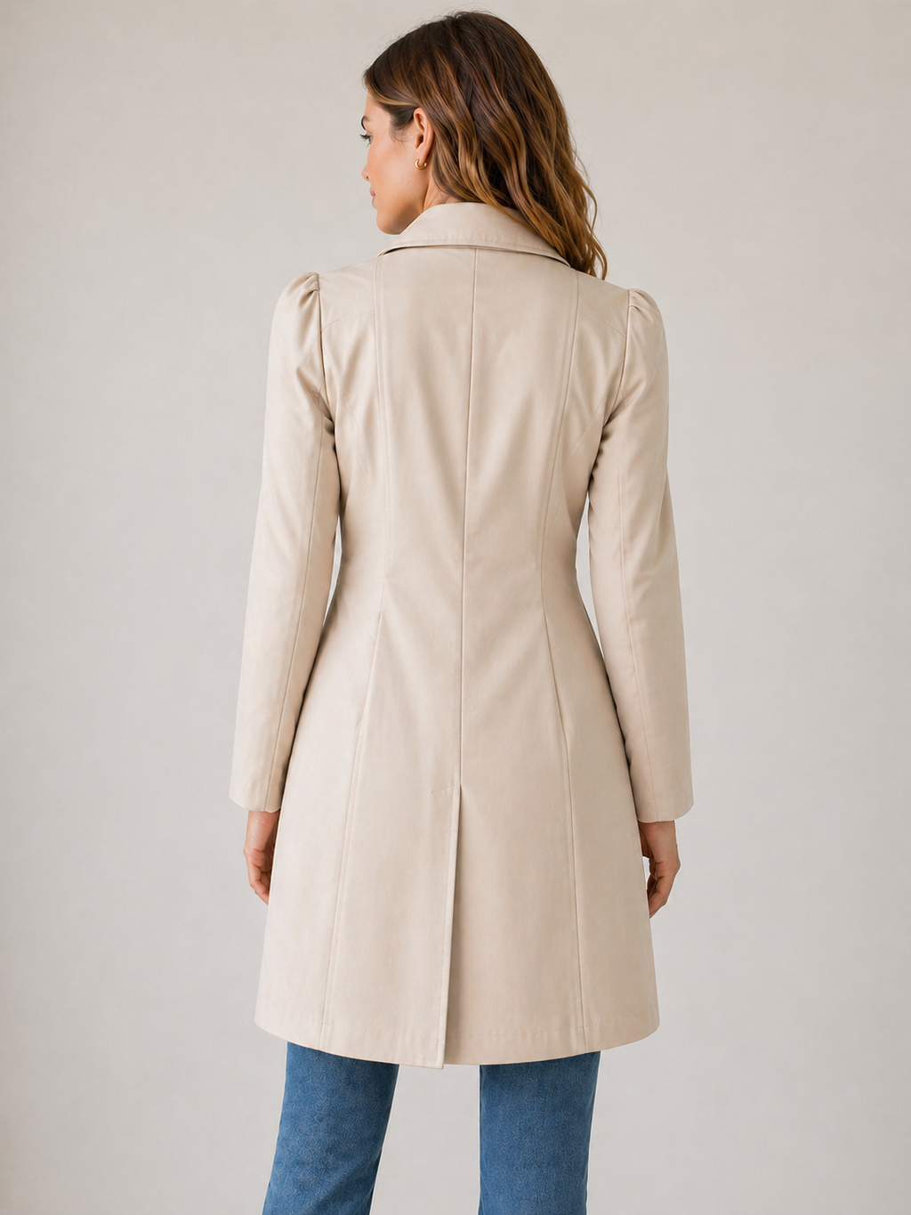 Women's Short Tailored Trench Coat