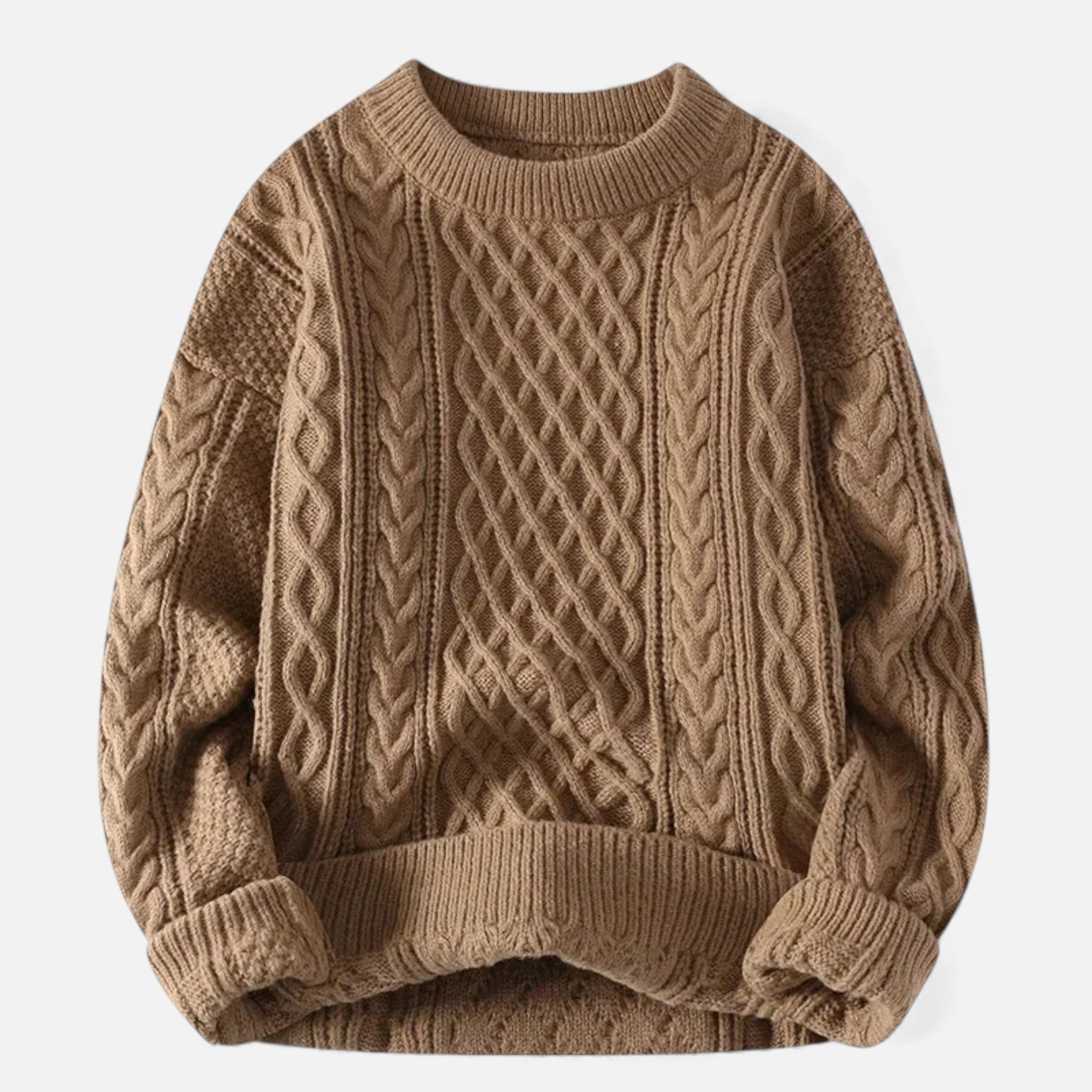 Women's Honeycomb Knit Crew Neck Jumper
